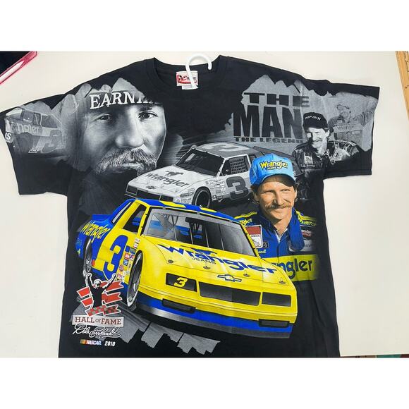 Chase NASCAR TShirt Large Dale Earnhardt Sr/Jr 2010 HOF Wrangler New Generation - Picture 13 of 16